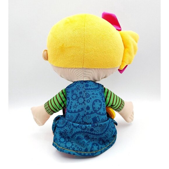 Playskool Dressy Kids Blonde Girl Activity Plush 15" Stuffed Doll Toy - Picture 3 of 4